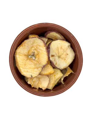 Maçã em rodela desidratada